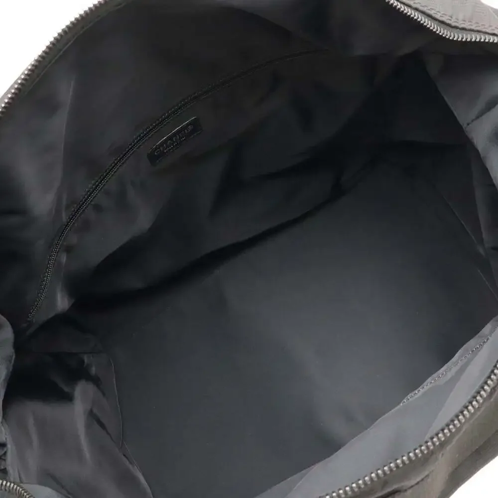 CHANEL Black Quilted Nylon Tote with Detachable Strap